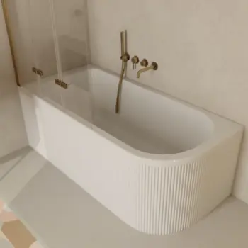 Wanna narożna AD Naturalnie UPSALA LINE Ryflowana Prawa 160cm